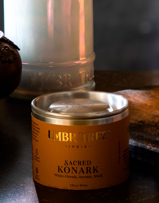 Sacred Konark Fragrance Candle - Traveller Tin