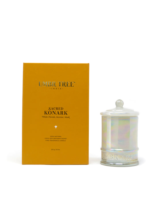 Sacred Konark Fragrance Candle-Glass Jar (Medium) UTRC