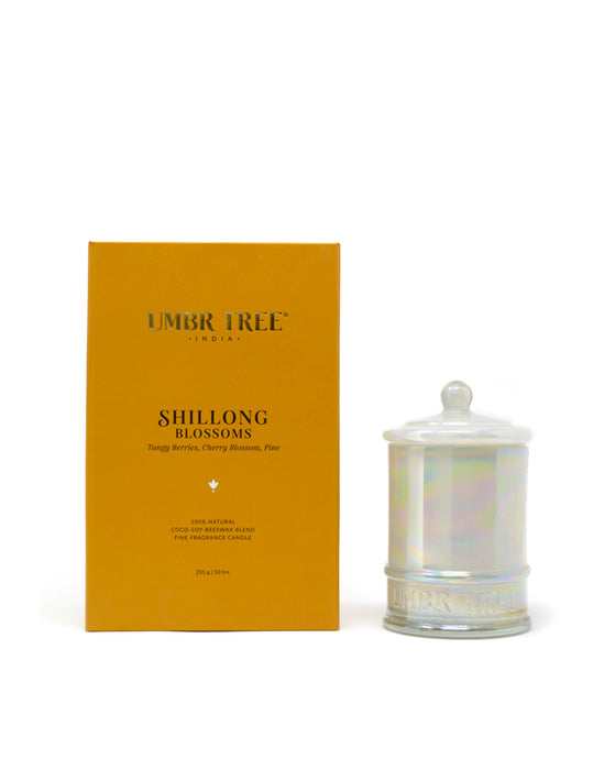 Shillong Blossoms Fragrance Candle-Glass Jar (Medium) UTRC