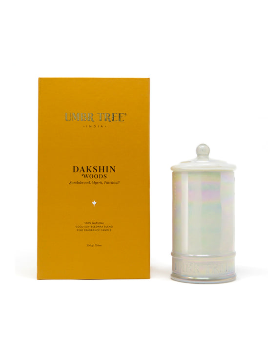 Dakshin Woods Fragrance Candle-Glass Jar (Large) UTRC