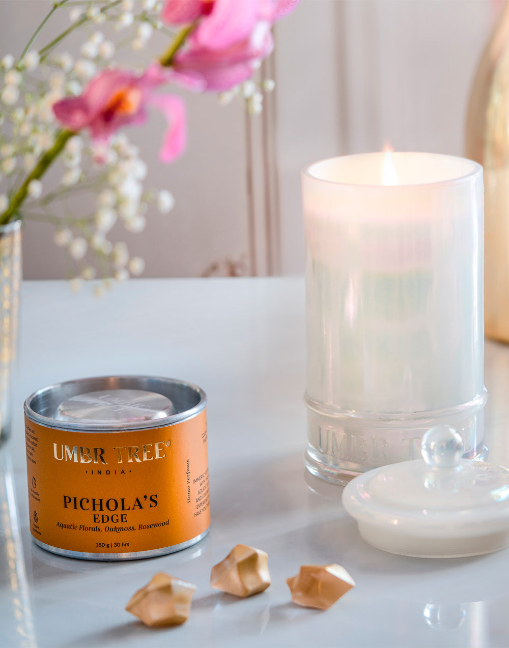 Buy Candles Pichola's Edge Fragrance Candle- Glass Jar (Large