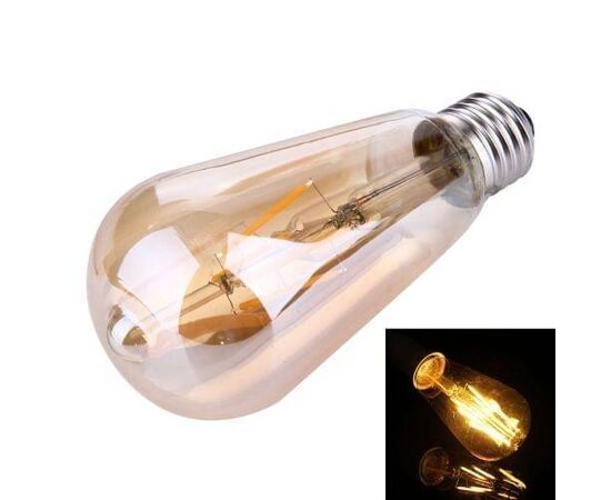 Pear Amber LED Filament Bulb VEEP
