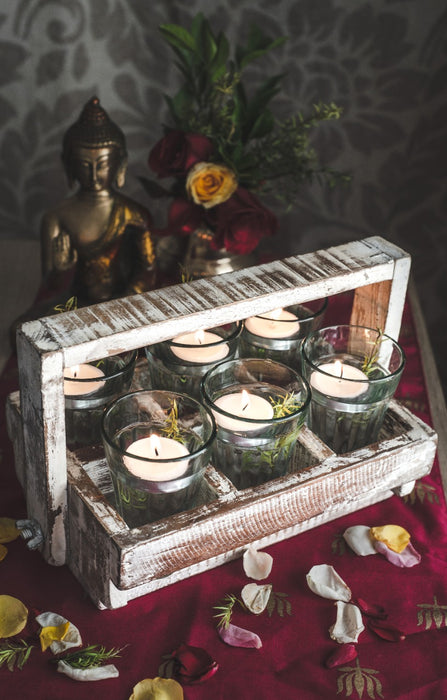 Chai Glasses & Wooden Crate DAEP