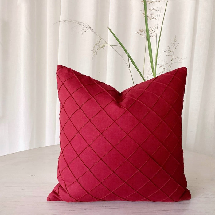 Xmas Diamonds Red Cushion Cover